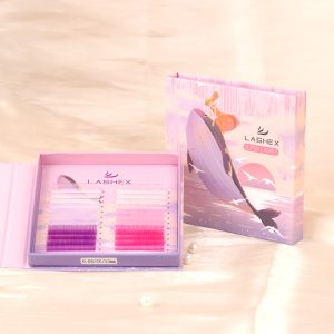 Korean Silk Materials Colorful Strips False Eyelash Extensions