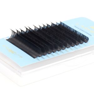 Flat individual lash extensions eyelashes