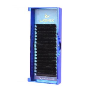 Wholesale private label 0.07 eyelashes Korean silk eyelash extension with custom box