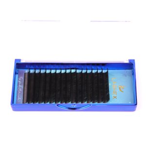Vegan eyelashes single lashes mix tray B C D curl matte and glossy eyelashes 12 rows silk lashes extensions